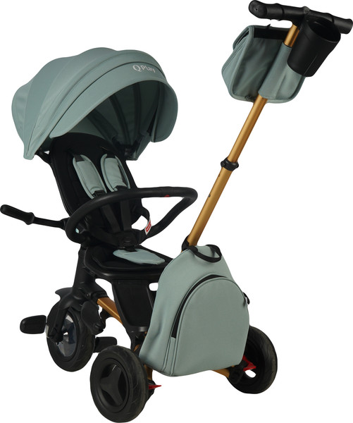 Изображение товара Трехколесный велосипед с ручкой QPlay Sprinter Sl / S700-17 (мятный/золото)