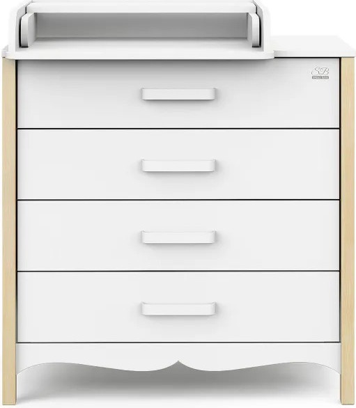 Изображение товара Комод пеленальный Sweet Baby Maestro (белый/натуральный)