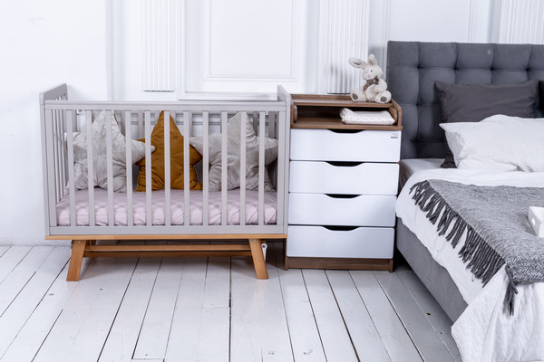 Изображение товара Детская кроватка Sweet Baby Palladio New (кашемир/натуральный, с маятником)