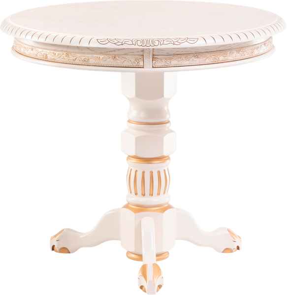 Изображение товара Журнальный столик Woodville Бернард (крем/золотая патина)