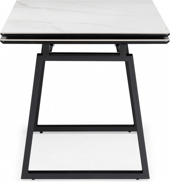 Изображение товара Обеденный стол Notta Джек 140/200x80 (белый мрамор/черный)
