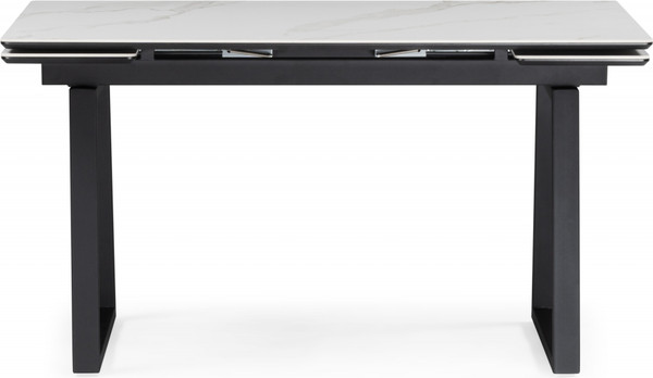Изображение товара Обеденный стол Notta Джек 140/200x80 (белый мрамор/черный)
