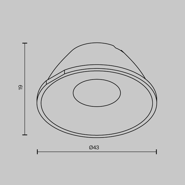 Изображение товара Линза для светильника Maytoni Round LensCD43-24