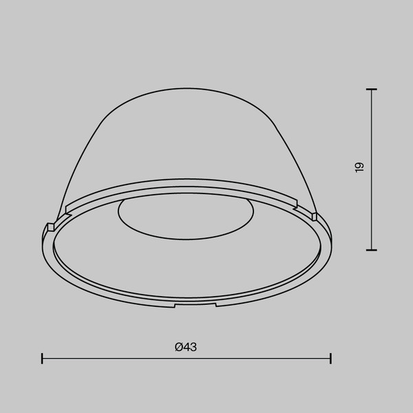 Изображение товара Линза для светильника Maytoni Alfa Led LensD43-24