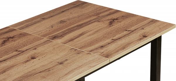 Изображение товара Обеденный стол Woodville Аркон 110/130x68x75 (дуб вотан/черный)