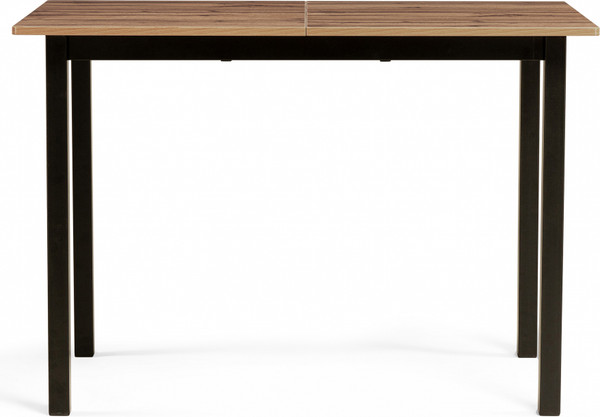 Изображение товара Обеденный стол Woodville Аркон 110/130x68x75 (дуб вотан/черный)