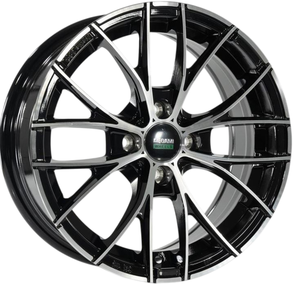 Изображение товара Литой диск Megami MGM-28 14x5.5" 4x98мм DIA 58.6мм ET 35мм BKF