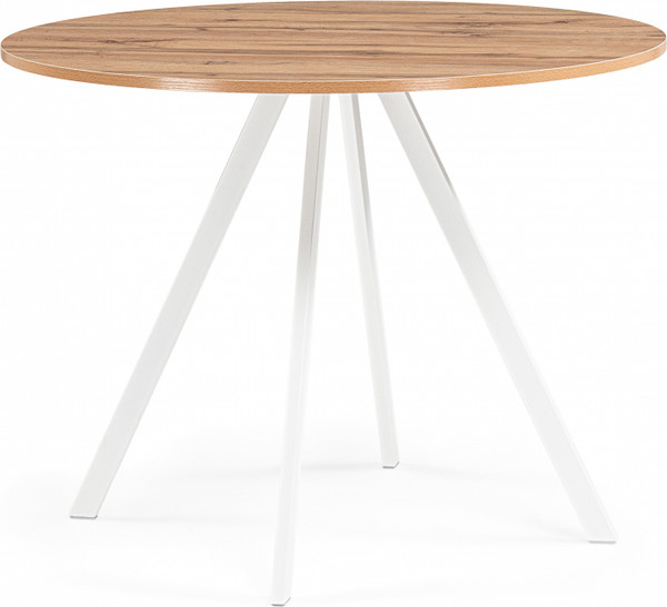 Изображение товара Обеденный стол Woodville Баргел 90x90x75 (дуб вотан/белый)