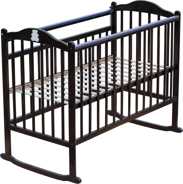 Изображение товара Детская кроватка Мой Малыш 4 (массив берез, темный)