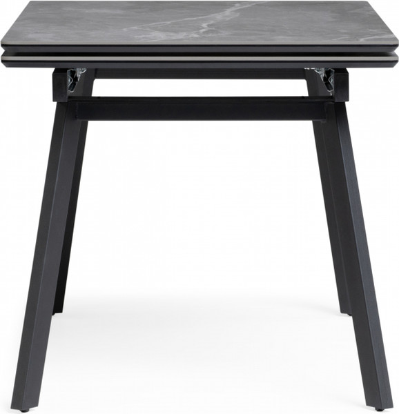 Изображение товара Обеденный стол Notta Норман 140/200x80 (серый мрамор/черный)