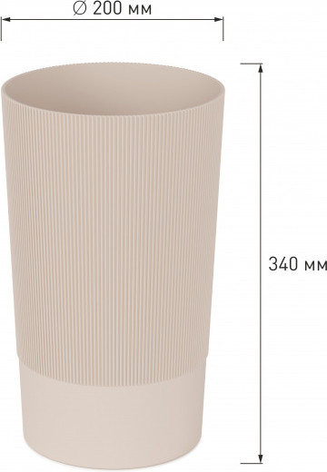 Изображение товара Ваза Альтернатива Версаль М8966 (бежевый)