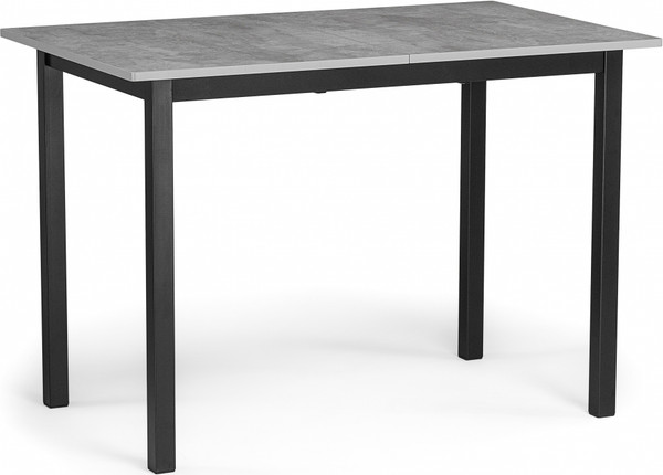 Изображение товара Обеденный стол Woodville Аркон 110/130х68х75 (бетон/черный)