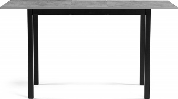 Изображение товара Обеденный стол Woodville Аркон 110/130х68х75 (бетон/черный)