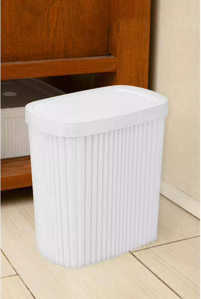 Изображение товара Контейнер для мусора Econova Velvet 435204416 (белый)