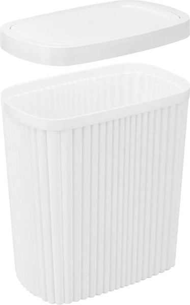 Изображение товара Контейнер для мусора Econova Velvet 435204416 (белый)