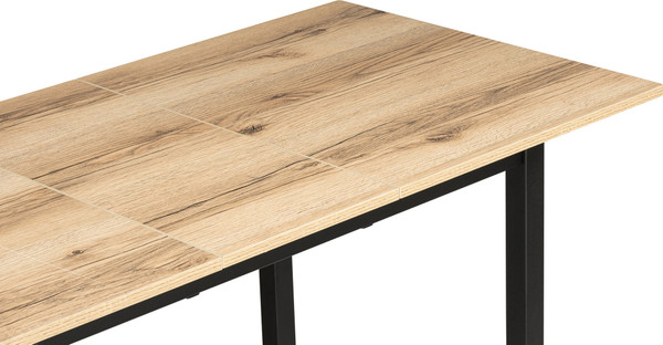 Изображение товара Обеденный стол Woodville Аркон 110/130x68х75 (делано/черный)