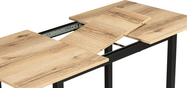 Изображение товара Обеденный стол Woodville Аркон 110/130x68х75 (делано/черный)