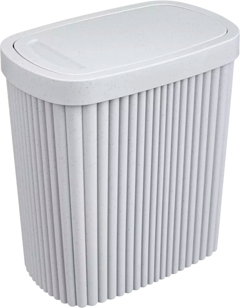 Изображение товара Контейнер для мусора Econova Velvet 435204438 (светло-серый флэк)