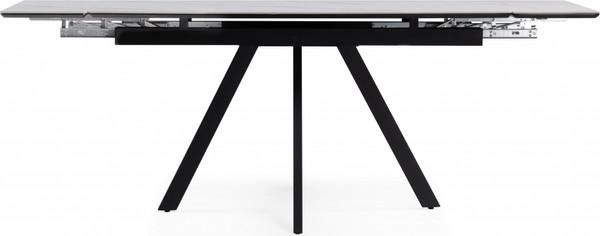 Изображение товара Обеденный стол Notta Вилли 140/200x80 (белый мрамор/черный )