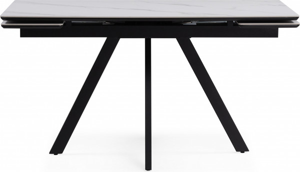 Изображение товара Обеденный стол Notta Вилли 140/200x80 (белый мрамор/черный )