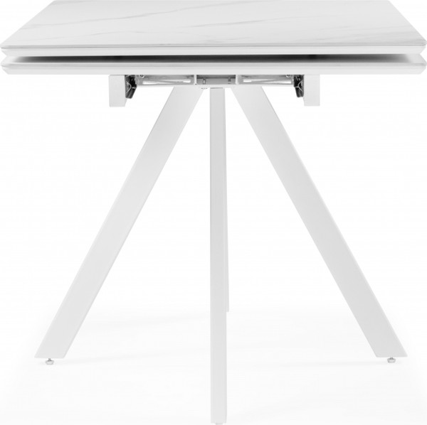 Изображение товара Обеденный стол Notta Вилли 140/200x80 (белый мрамор/белый)