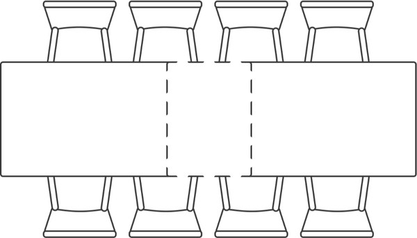 Изображение товара Обеденный стол Notta Вилли 140/200x80 (белый мрамор/черный )