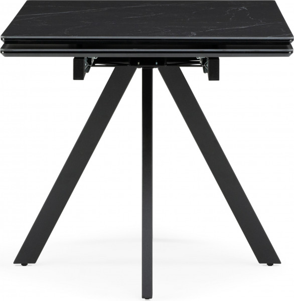 Изображение товара Обеденный стол Notta Вилли 140/200х80х75 (черный мрамор/черный )