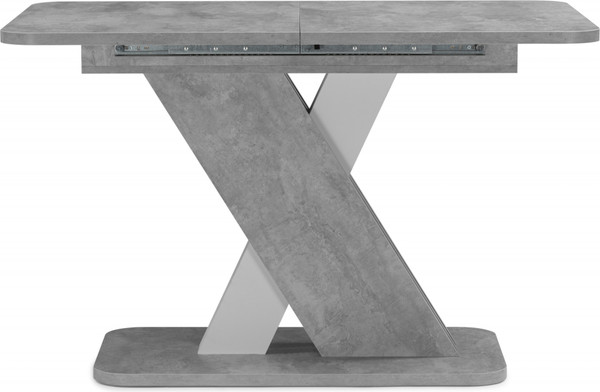 Изображение товара Обеденный стол Woodville Аврора (цемент светлый/белый)