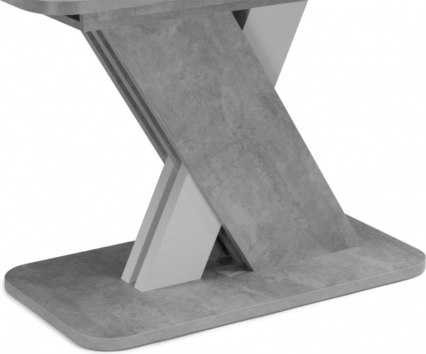 Изображение товара Обеденный стол Woodville Аврора (цемент светлый/белый)