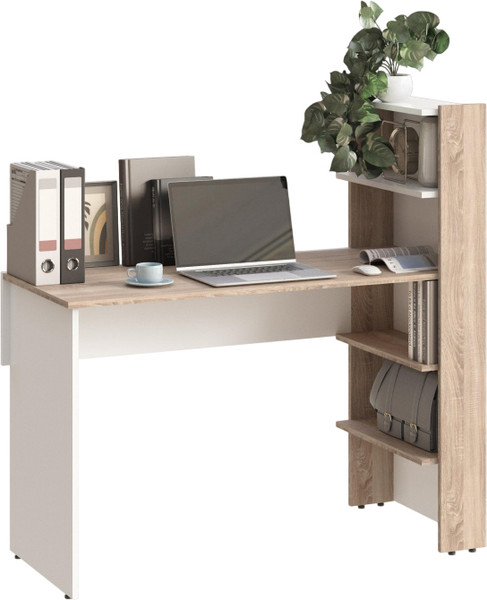 Изображение товара Стол-стеллаж Woodville Арлет (сонома/белый)