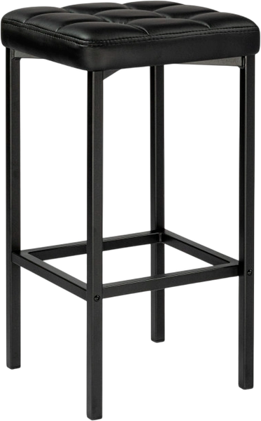 Изображение товара Табурет барный Woodville Лофт (кож.зам. d6/черный матовый)