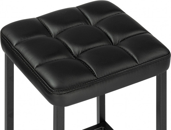 Изображение товара Табурет барный Woodville Лофт (кож.зам. d6/черный матовый)