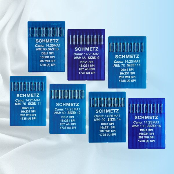 Изображение товара Набор игл для промышленной швейной машины Schmetz DBx1 60 SPI Sch-10 (10шт, для шелка)