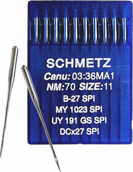 Изображение товара Набор игл для промышленной швейной машины Schmetz DCx27 70 SPI Sch-10 (10шт, для шелка)