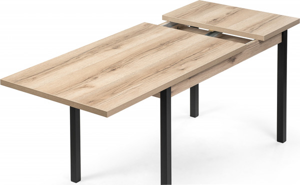 Изображение товара Обеденный стол Woodville Оригон (делано/черный матовый)