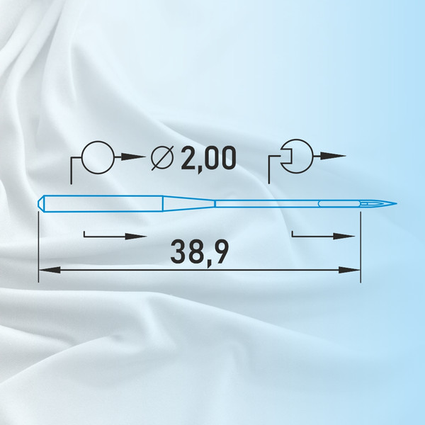 Изображение товара Набор игл для промышленной швейной машины Schmetz DPx17 110 Sch-10 (10шт, универсальный)