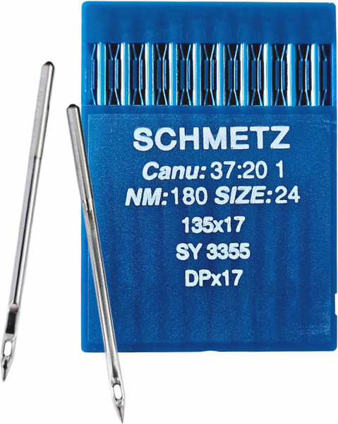 Изображение товара Набор игл для промышленной швейной машины Schmetz DPx17 180 Sch-10 (10шт, универсальные)