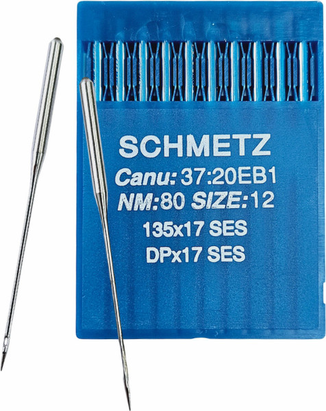 Изображение товара Набор игл для промышленной швейной машины Schmetz DPx17 80 SES Sch-10 (10шт, для трикотажа)