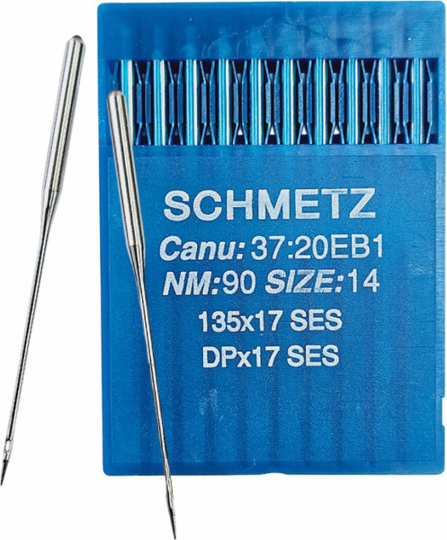 Изображение товара Набор игл для промышленной швейной машины Schmetz DPx17 90 SES Sch-10 (10шт, для трикотажа)