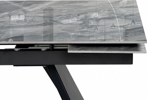 Изображение товара Обеденный стол Woodville Хорсборо 140/200х80х79 (оробико/черный)