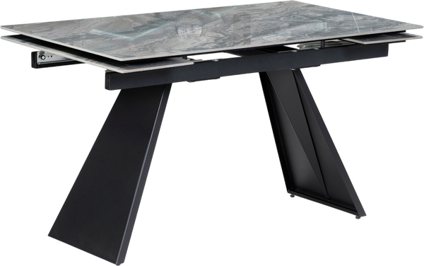 Изображение товара Обеденный стол Woodville Хорсборо 140/200х80х79 (оробико/черный)