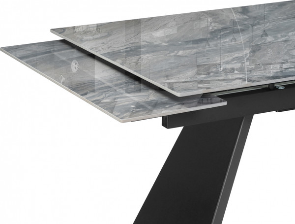 Изображение товара Обеденный стол Woodville Хорсборо 140/200х80х79 (оробико/черный)