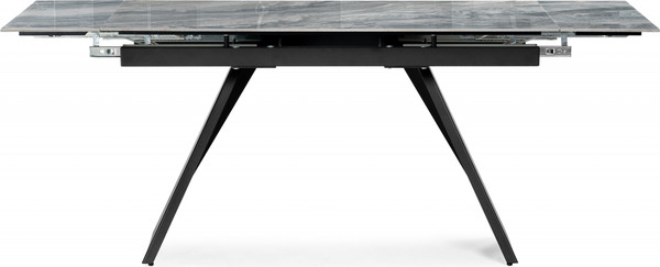 Изображение товара Обеденный стол Woodville Хорсборо 140/200х80х79 (оробико/черный)