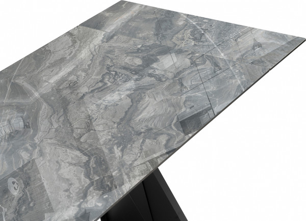 Изображение товара Обеденный стол Woodville Хорсборо 140/200х80х79 (оробико/черный)