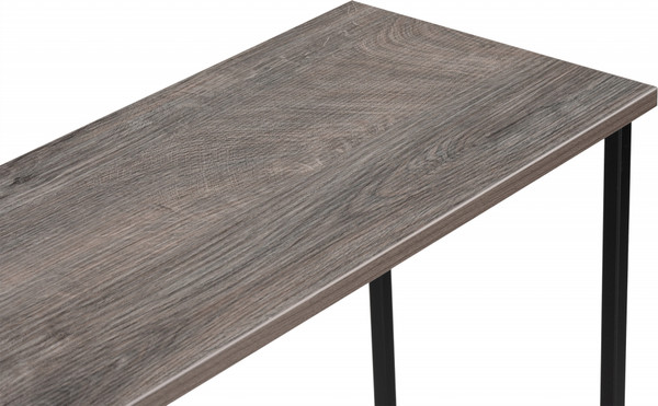 Изображение товара Консольный столик Woodville Феот 80х30х77 (дуб рошелье)