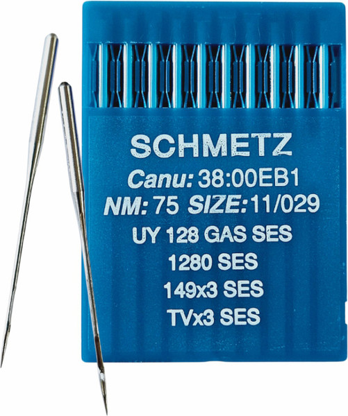 Изображение товара Набор игл для промышленной швейной машины Schmetz UYx128 GAS 75 SES Sch-10 (10шт, для трикотажа)