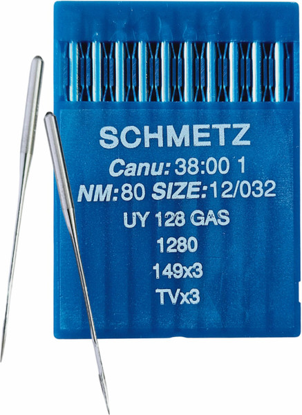 Изображение товара Набор игл для промышленной швейной машины Schmetz UYx128 GAS 80 Sch-10 (10шт, универсальные)