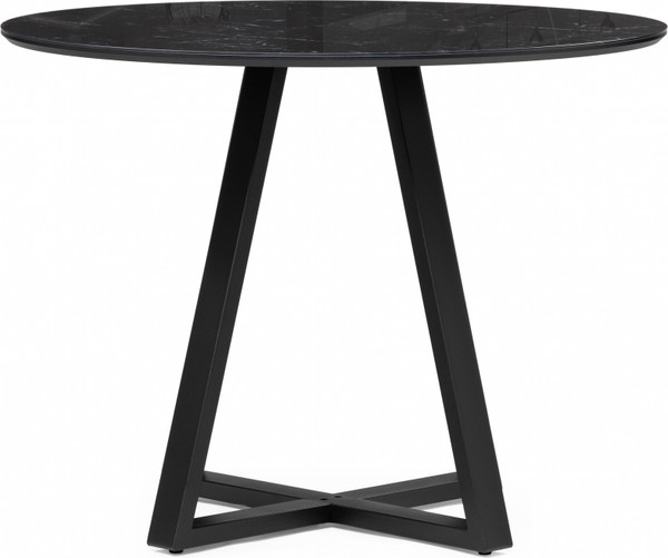 Изображение товара Обеденный стол Woodville Норфолк 100 (черный мрамор/черный)