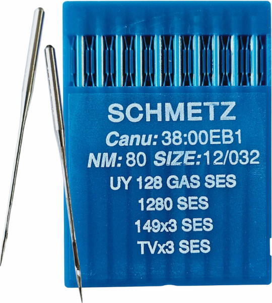Изображение товара Набор игл для промышленной швейной машины Schmetz UYx128 GAS 80 SES Sch-10 (10шт, для трикотажа)