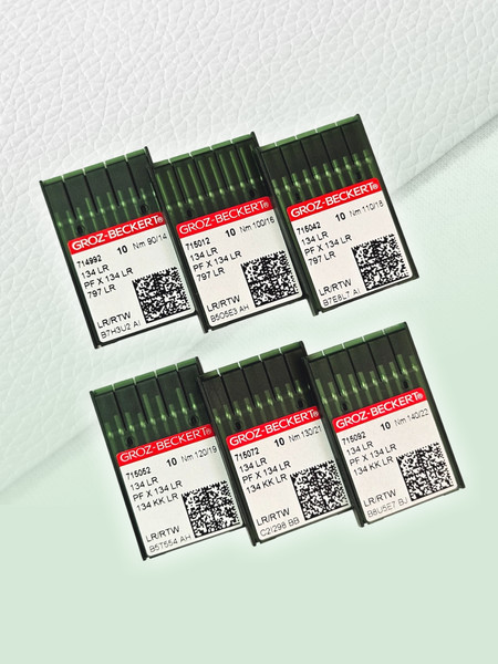 Изображение товара Набор игл для промышленной швейной машины Groz-Beckert 134-35 LR 110 GB-10 (10шт, для кожи)